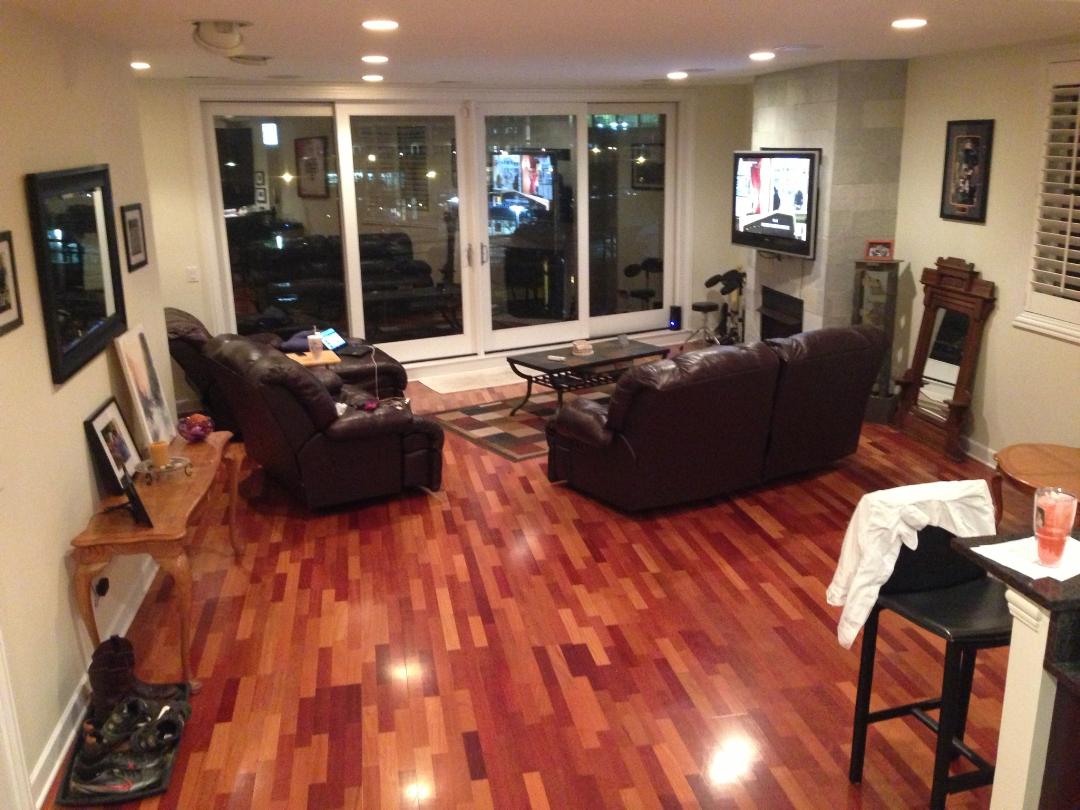 New Living Room in Lake Forest Engineered Hardwood Flooring