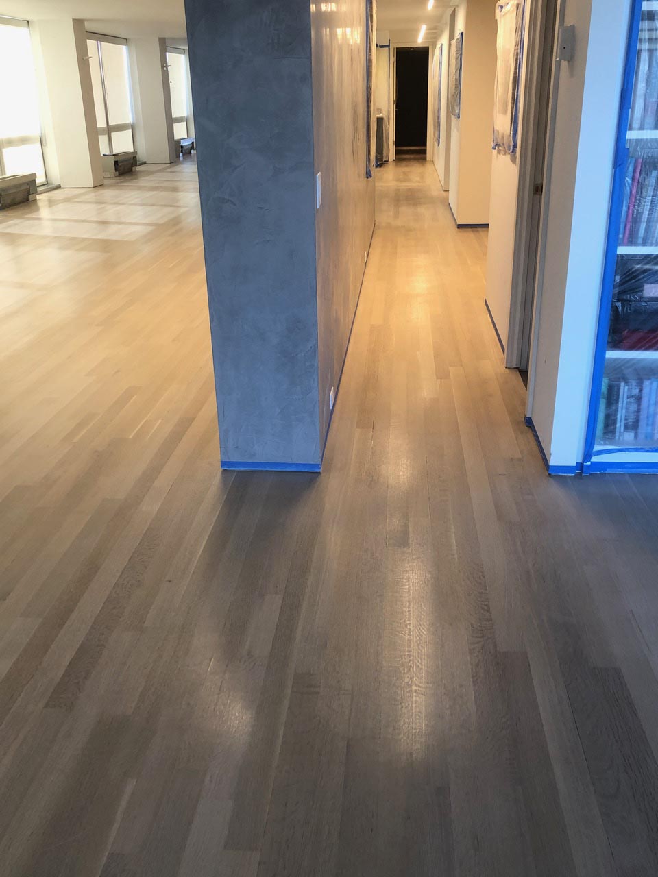White Oak Wood Floor With Country White Stain Color - Midwest Hardwood